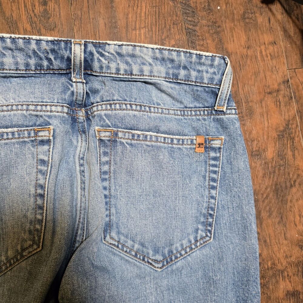 Joes Jeans 26 Blue Boyfriend Straight Ankle Distressed High Rise Stretch Destroy - Picture 7 of 11